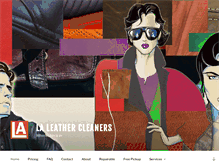 Tablet Screenshot of laleathercleaners.com